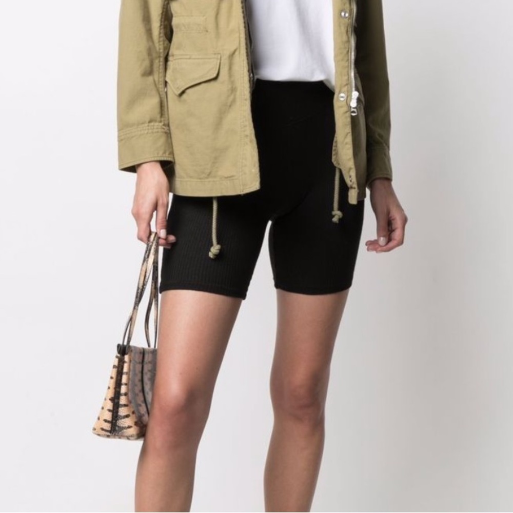 Rag & Bone Rib Knit Ribbed Bike Shorts - Size Small - Black - Perfect Condition!